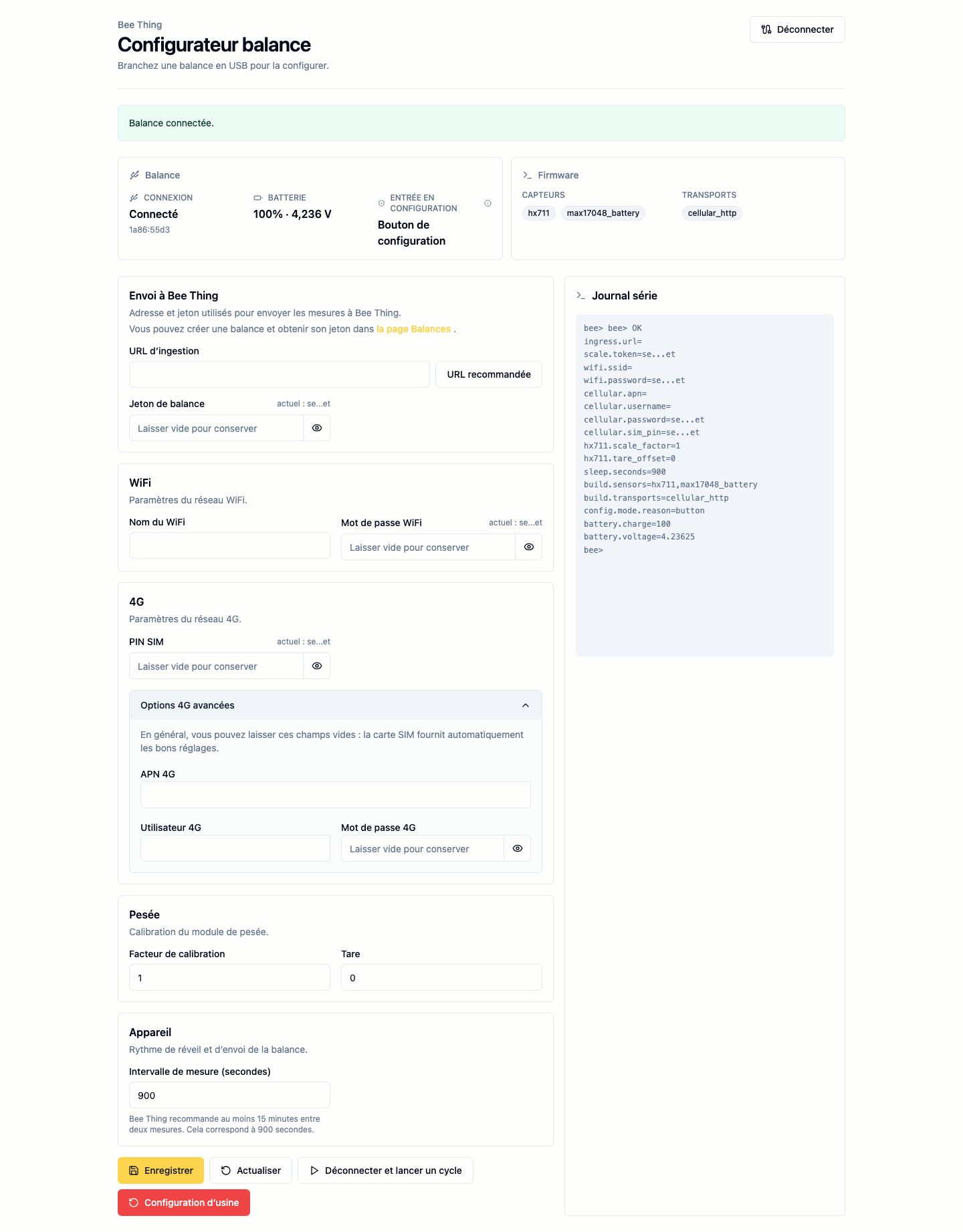 Configurateur connecté